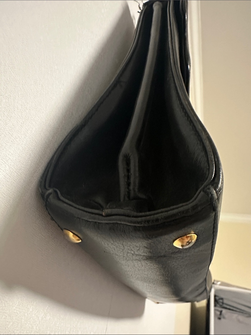 Vintage Suzy Smith Classic Black Leather Top-Handle Bag - Picture 5 of 10